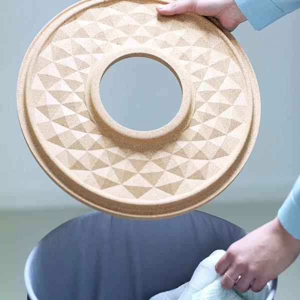 Бак для белья 35л, пробковая крышка, белый, Brabantia, Бельгия, 104367 - изобр. 9