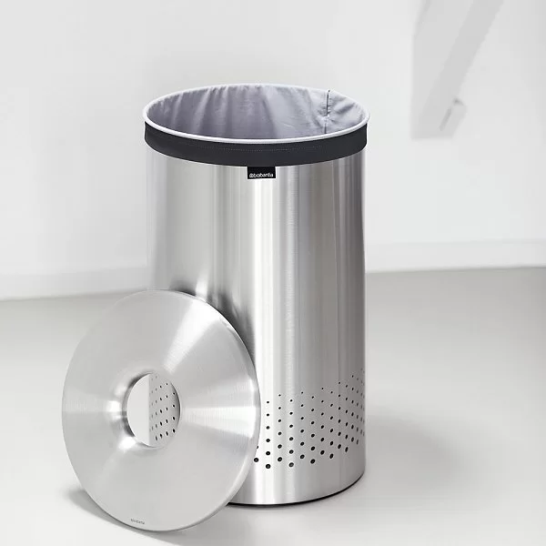Бак для белья 60л, полированная сталь, Brabantia, 105203 - изобр. 8