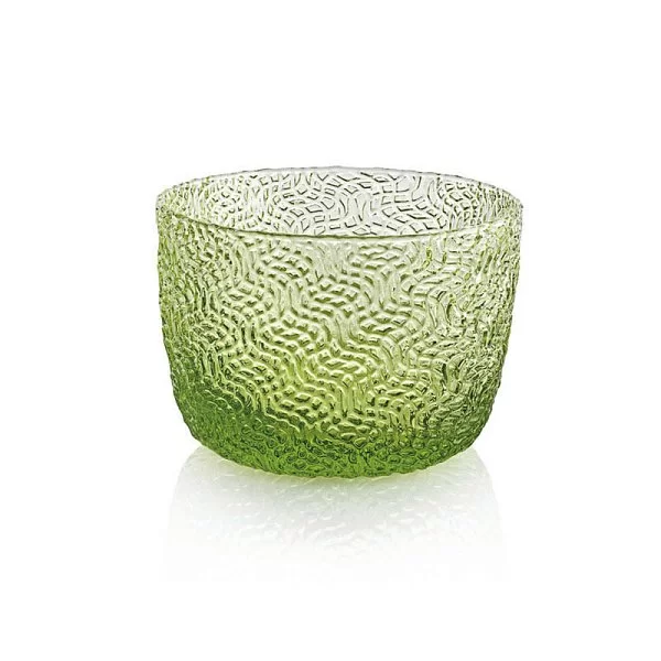 Чаша ручной работы Tricot диаметр 9,5 см, цвет зеленый, стекло, IVV, Италия, 7807.2 - изобр. 7