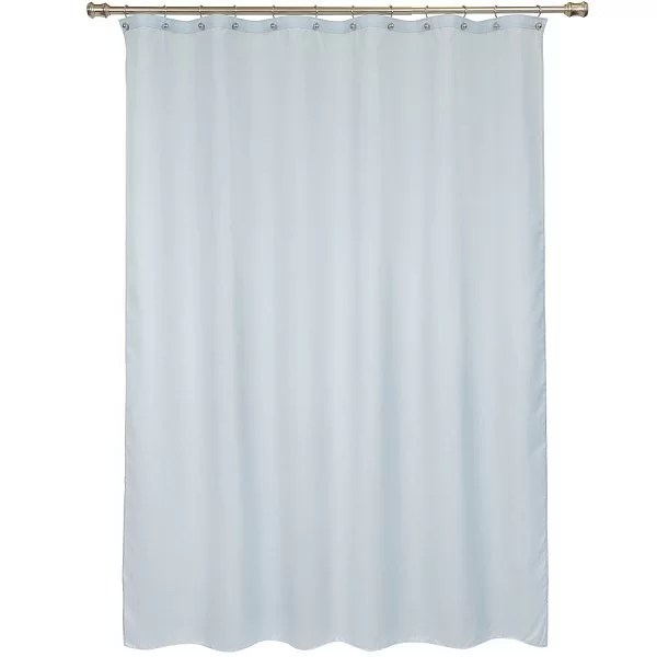 Шторка для ванной Helsinki Gris, 200x260 cм, цвет голубой, полиэстер, R. Pla, Испания, HEL2026GR - изобр. 8