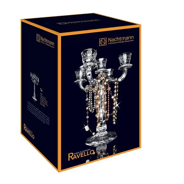 Канделябр 5-ти рожковый Ravello высота 36,5 см, хрусталь, Nachtmann, 67019 - изобр. 11