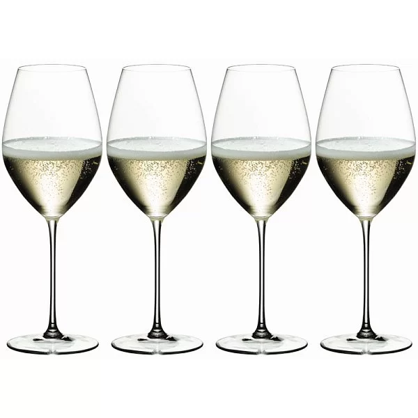 Набор бокалов для шампанского Champagne 445 мл, хрусталь, 4 шт, Veritas, Riedel, 5449/28 - изобр. 7
