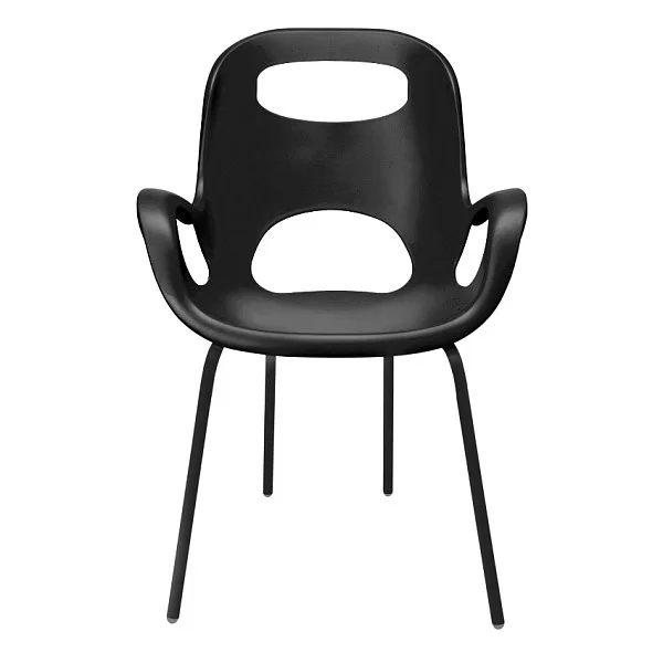Стул Oh Chair цвет черный, материал полипропилен + нержавеющая сталь, Umbra, Канада, 320150-038 - изобр. 7