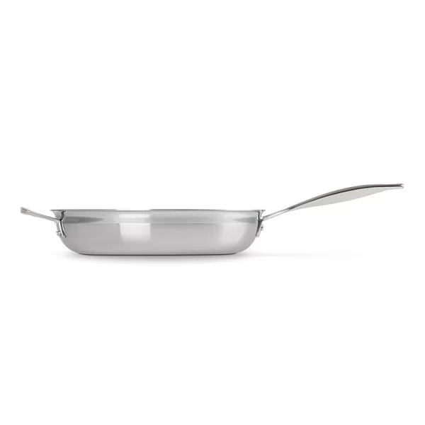 Сковорода 28 см, 3-х слойная нержавеющая сталь, цвет стальной, Le Creuset, Франция, 96200228001100 - изобр. 8
