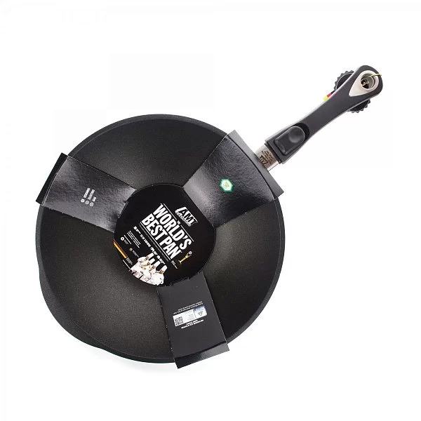 Сковорода-вок 32 см с антипригарным покрытием индукция, объем 3 л, съемная ручка, AMT Gastroguss, AMT I-1132S - изобр. 8