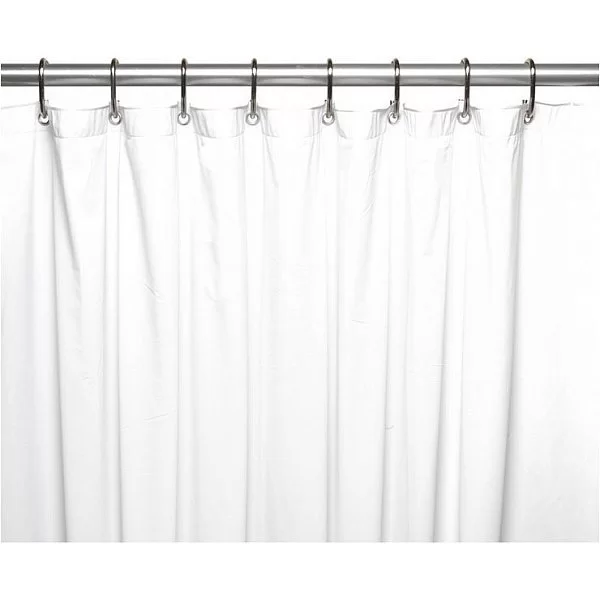 Защитная шторка для ванной 183x183 см, цвет белый, материал винил, Carnation Home Fashions, США, USC-4/21 - изобр. 7