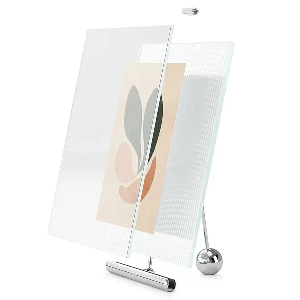 Фоторамка Flute 20х23 см, стекло + металл, цвет хром, Umbra, Канада, 1022845-158 - изобр. 14