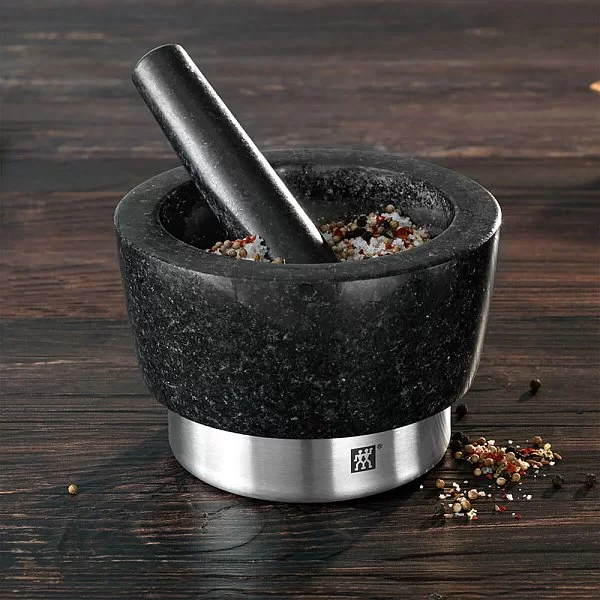 Ступка с пестиком каменная цвет черный, Германия, Zwilling J.A. Henckels, 39500-024 - изобр. 8