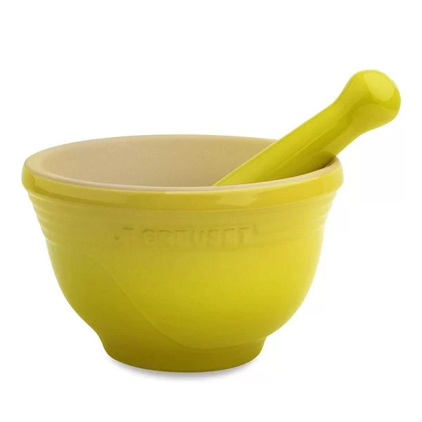Ступка с пестиком 300 мл, материал керамика, цвет желтый, Le Creuset, Франция, 91003400370000 - изобр. 7