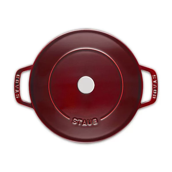 Сотейник Chistera 28 см, эмалированный чугун, цвет вишневый, объем 3,7 л, Staub, Франция, 12612806 - изобр. 9