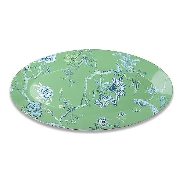 Блюдо овальное Jasper Conran Chinoiserie 45 см, материал фарфор, цвет зеленый, Wedgwood, Великобритания, 50132709519 - изобр. 7