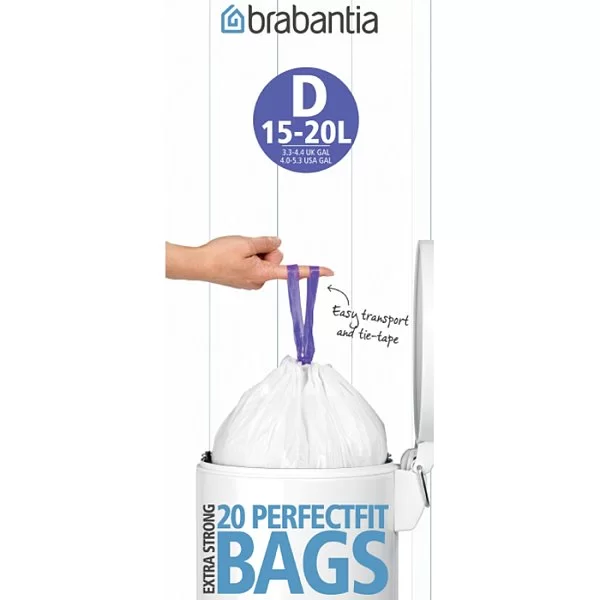 Мешки для мусора PerfectFit, 15-20л, 20шт, Brabantia, 246760 - изобр. 9