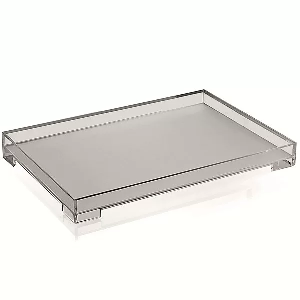Поднос Essence L 46х32х5 см, материал акрил, цвет серый, Guzzini, Италия, 19780092 - изобр. 7