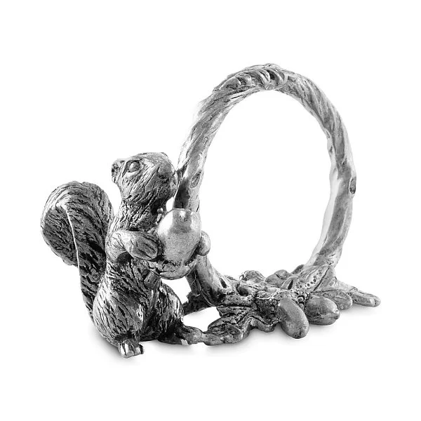 Кольцо для салфеток "Белка на ветке", 4,5 х 6,5 см, олово, Vagabond House, США, VAG-S115B-1 - изобр. 7