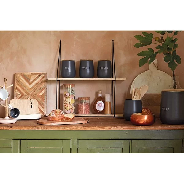 Емкость для хранения чая Serenity 12,5x15 см, сталь + дерево манго, цвет серый, Kitchen Craft, Великобритания, KCSERTEA - изобр. 10