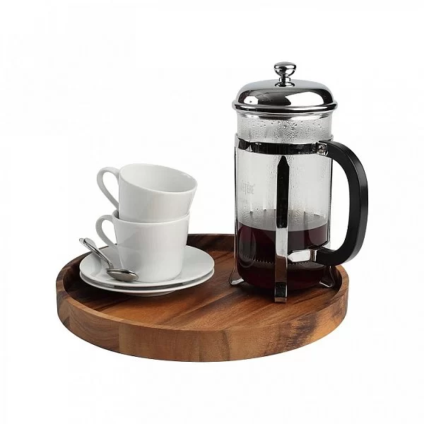 Поднос сервировочный Baroque Rustic Acacia, диаметр 30 см, акация, T&G, Великобритания, 9745 - изобр. 8