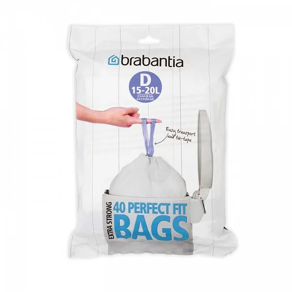 Мешки для мусора PerfectFit, 15-20л, 40шт, Brabantia, 362187 - изобр. 7