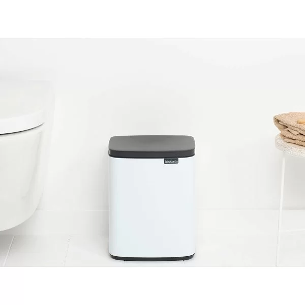 Мусорный бак Bo 7 л, 32x24x21 см, нержавеющая сталь, цвет белый, Brabantia, Бельгия, 222368 - изобр. 13