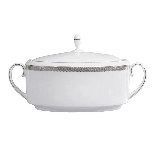 Супница Vera Wang Lace Platinum 3000 мл, материал фарфор, цвет белый, Wedgwood, Великобритания, 50127208683 - изобр. 7