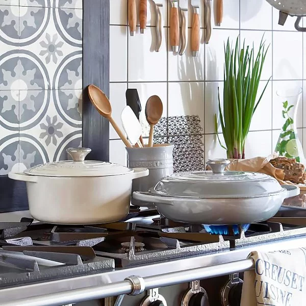 Кастрюля низкая 30 см, объем 3,2 л, материал чугун, цвет серый, Le Creuset, Франция, 21180305412430 - изобр. 12