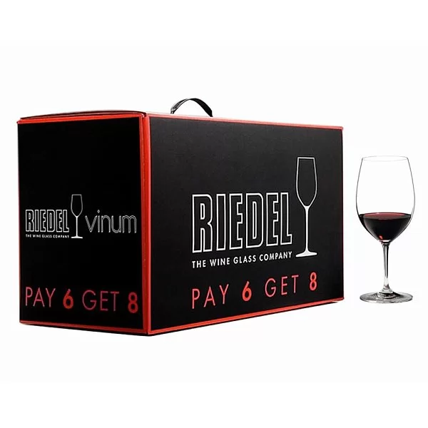 Набор бокалов для красного вина Bordeaux 610 мл, хрусталь, 8 шт, Vinum, Riedel, 7416/0 - изобр. 12