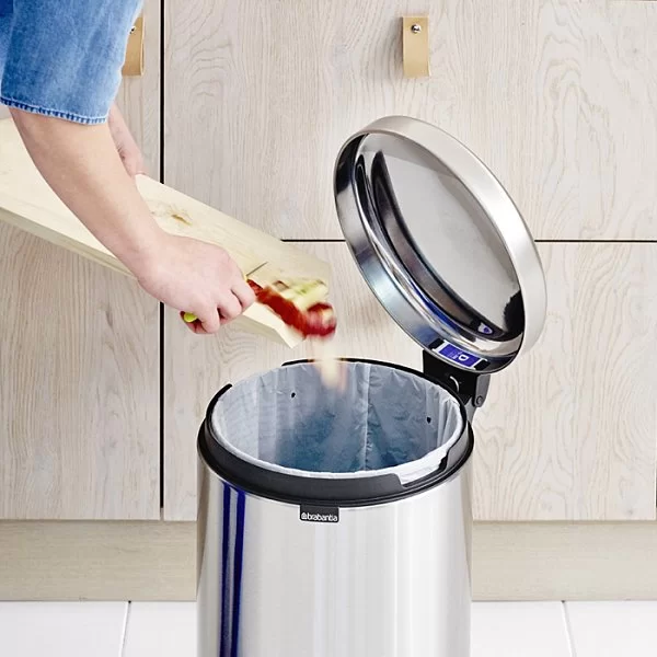 Мусорный бак с педалью NewIcon, 20л, стальной матовый, Brabantia, 111907 - изобр. 15