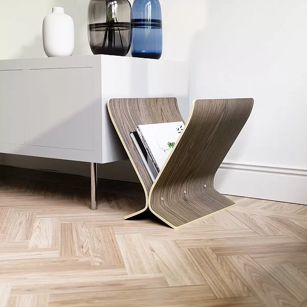 Подставка для журналов Arling 19x39x40 см, материал дерево + нержавеющая сталь, цвет коричневый, Umbra, Канада, 1013710-746 - изобр. 8