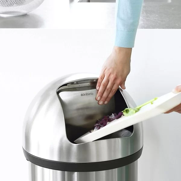 Мусорный бак Push Bin 60л, стальной матовый, Brabantia, 484520 - изобр. 9