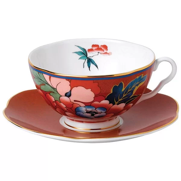 Чайная пара Paeonia Blush 200 мл, материал фарфор, цвет красный, Wedgwood, Великобритания, 40032094 - изобр. 7
