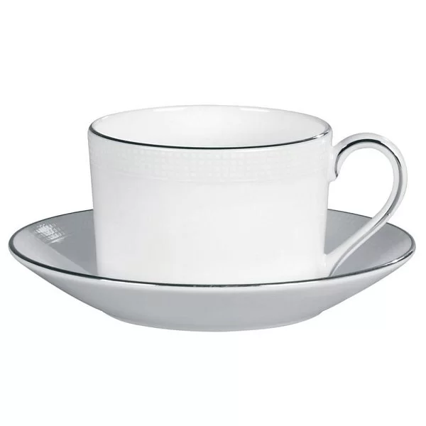 Блюдце чайное Vera Wang Blanc Sur Blanc материал фарфор, цвет белый, Wedgwood, Великобритания, 50108302603 - изобр. 8