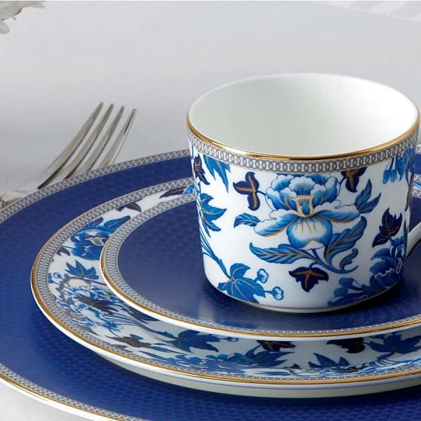 Чашка для эспрессо Hibiscus 6,5x5 см, 70 мл, материал фарфор, цвет синий, Wedgwood, Великобритания, 40006362 - изобр. 9