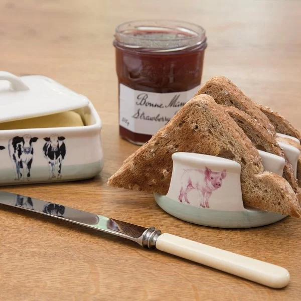 Держатель для тостов Apple Farm 10,5x5,5 см, материал керамика, цвет белый, Kitchen Craft, Великобритания, AFTOAST - изобр. 8