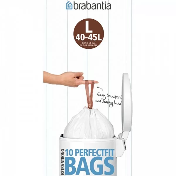 Мешки для мусора PerfectFit, 45л, 10шт, Brabantia, 371547 - изобр. 9