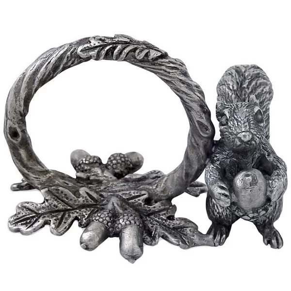 Кольцо для салфеток "Лесные истории. Белка на ветке", 4,5х6,5 см, олово, Vagabond House, США, VGB-S115B-1 - изобр. 7