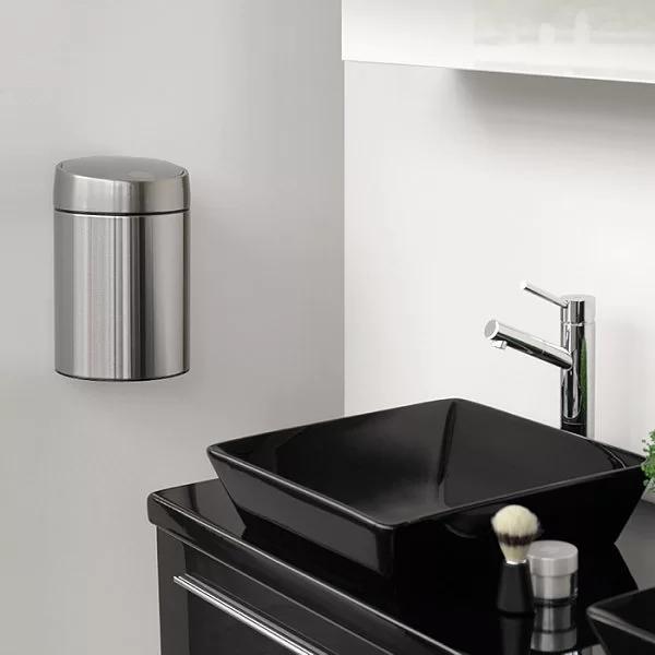 Мусорный бак настенный Slide Bin, 5л, стальной матовый, Brabantia, 477546 - изобр. 15