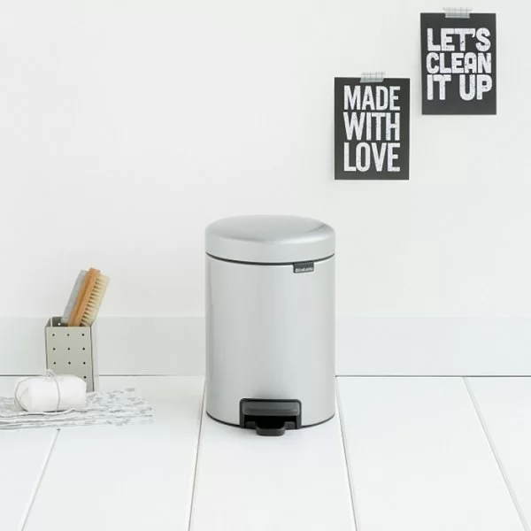 Мусорный бак с педалью NewIcon, 3л, серый металлик, Brabantia, 113260 - изобр. 10