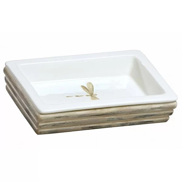 Мыльница Dragonfly 16,5х10х3 см, материал керамика, Creative Bath, США, DGF56NAT - изобр. 7