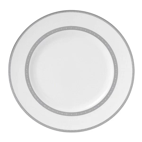 Тарелка обеденная Vera Wang Lace Platinum 27 см материал фарфор, цвет белый, Wedgwood, Великобритания, 50127201004 - изобр. 7
