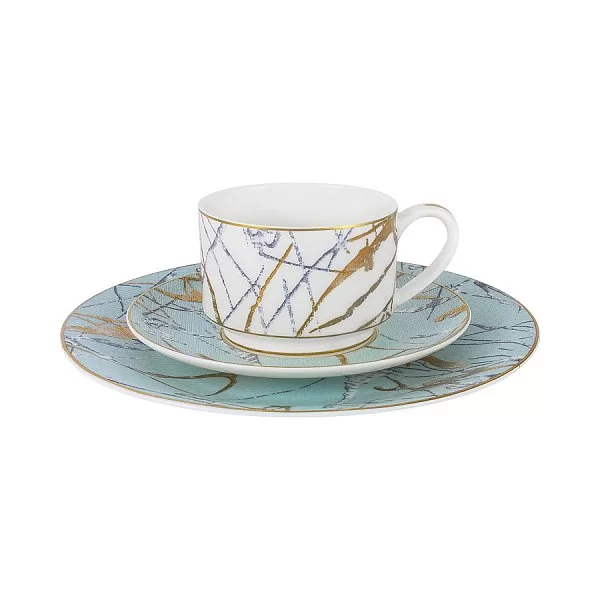 Чайный сервиз "Марсель" на 6 персон 21 предмет, костяной фарфор, Anna Lafarg Emily, AL-M2262_21-E9 - изобр. 9