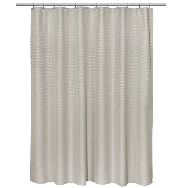 Шторка для ванной комнаты Grace Jacquard, 300х200 см, цвет белый,полиэстер, Carnation Home Fashions, США, FSC30-HX71/21 - изобр. 7