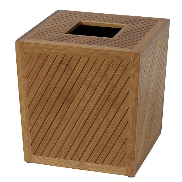Бокс для салфеток Spa Bamboo 15х15х15 см, материал дерево, Creative Bath, США, SBM58BR - изобр. 7