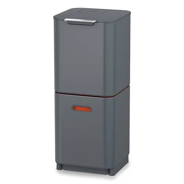 Контейнер для мусора с двумя баками Totem Compact 40 л, 37х76х30 см, низкоуглеродистая сталь, цвет графит, Joseph Joseph, Великобритания, 30065 - изобр. 8