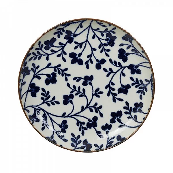 Тарелка Fleur de ligne 15,6 см фарфор, цвет белый + синий, Tokyo Design, Япония, 14155 - изобр. 7