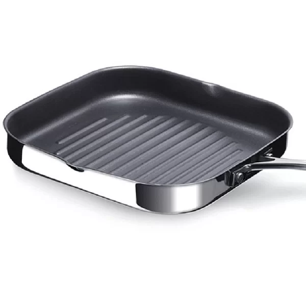 Сковорода-гриль антипригарная Chef 26,5x26,5 см, нержавеющая сталь 18/10, BEKA, Бельгия, 12068284 - изобр. 8