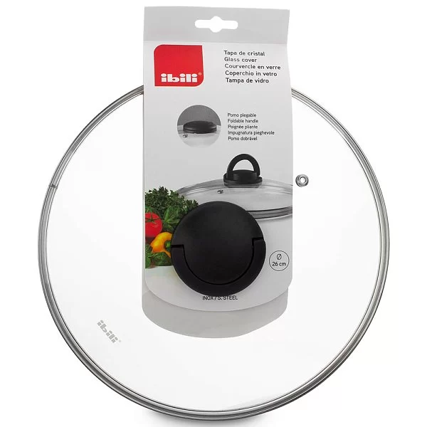 Крышка стеклянная 26 см Ibili, Испания, 970926 - изобр. 10