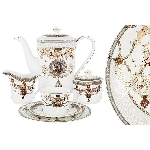Чайный сервиз Принц Эдвард, 6 персон, 21 предмет, Emily, AL-M2129_21-E9 - изобр. 7