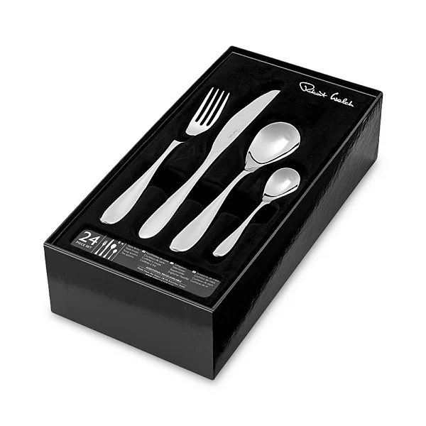 Набор столовых приборов на 6 персон Bourton Bright 24 предмета, нержавеющая сталь 18/10, Robert Welch, BORBR1099V/24 - изобр. 8