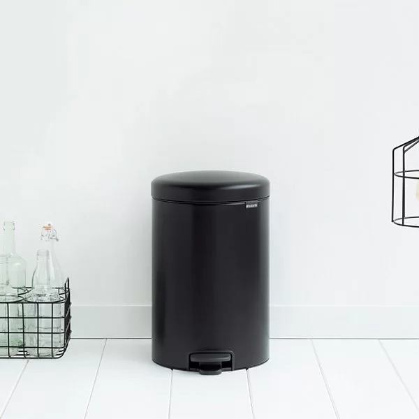 Мусорный бак с педалью NewIcon, 20л, черный матовый, Brabantia, 114106 - изобр. 10