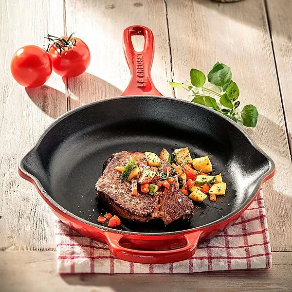 Сковорода 20 см, эмалированный чугун, цвет вишневый, Le Creuset, Франция, 20182200600422 - изобр. 8