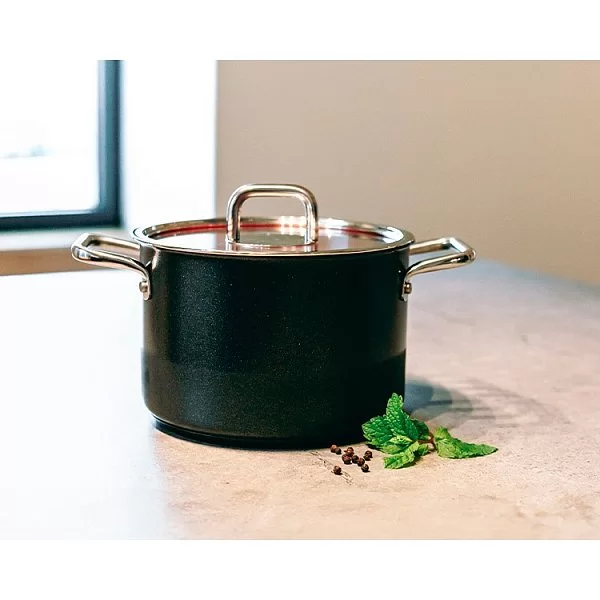 Кастрюля COMFORT GLASS BLACK 2,2 л, диаметр 16 см, нержавеющая сталь, Silampos, Португалия, 63212JWR6616100 - изобр. 8